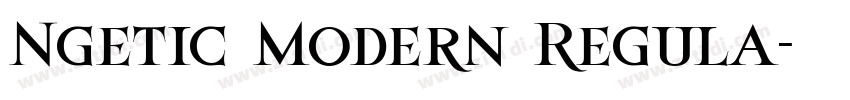 Ngetic Modern Regula字体转换